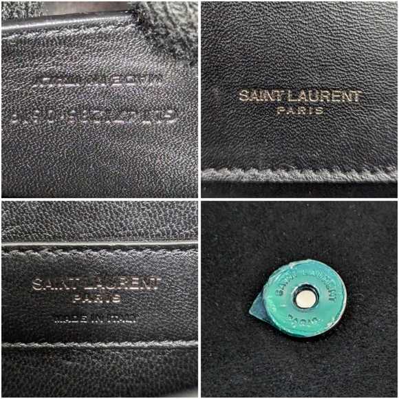 ✨️💎Authentic Saint Laurent Kate Crystal Embellished Suede & Leather Bag - Picture 16 of 16